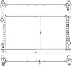 Radiator, engine cooling EASY FIT 54756