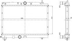 Radiator, engine cooling 55306