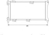 Radiator, engine cooling 58225