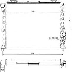 Radiator, engine cooling 58743