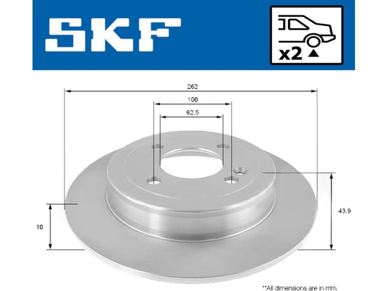 Brake Disc VKBD90206S2
