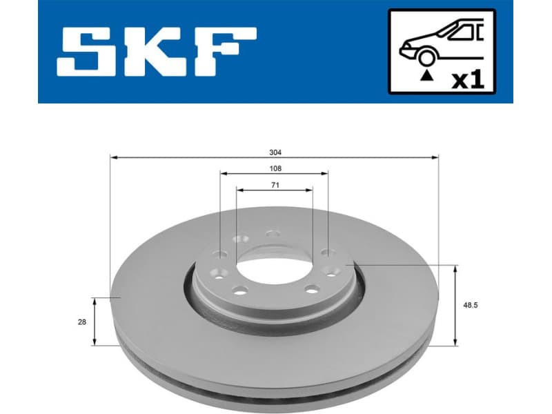 Brake Disc VKBD80037V1 - image 2