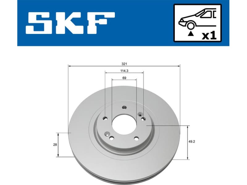 Brake Disc VKBD80281V1 - image 2