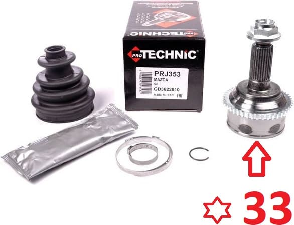 CV joint outer PRJ671