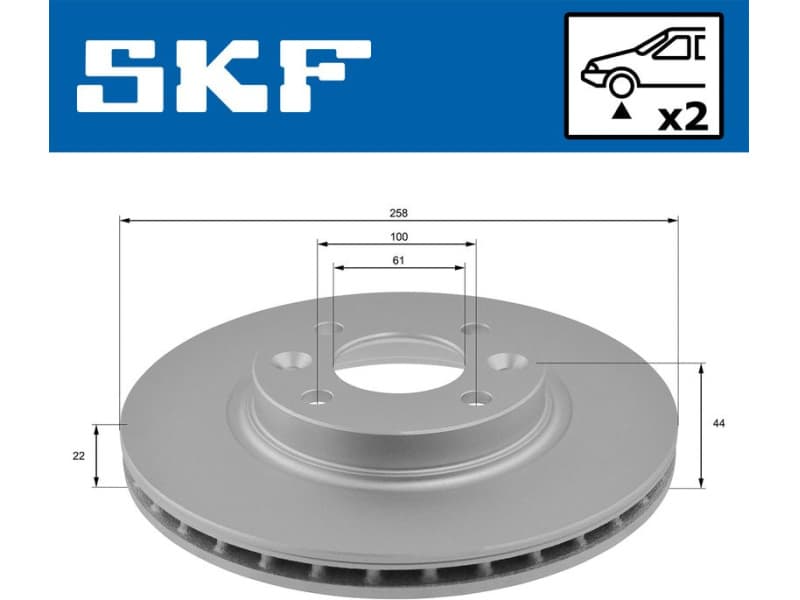 Brake Disc VKBD80009V2 - image 2