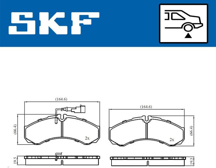 Brake Pad Set, disc brake VKBP91061E - image 2