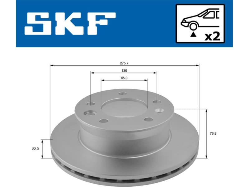 Brake Disc VKBD80174V2 - image 2