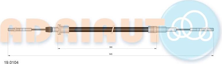 Cable Pull, clutch control 19.0104