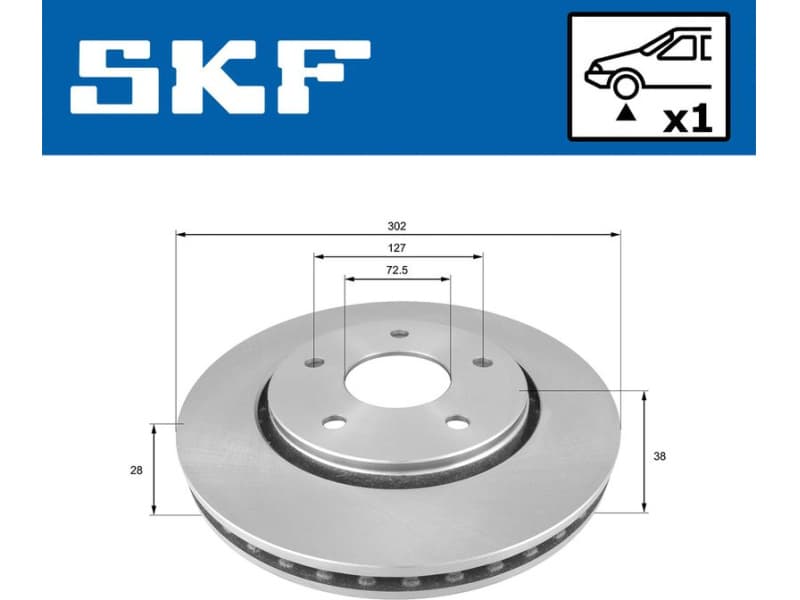 Brake Disc VKBD80312V1 - image 2