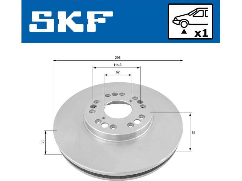 Brake Disc VKBD80278V1 - image 2