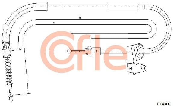 Cable Pull, parking brake 92.10.4300