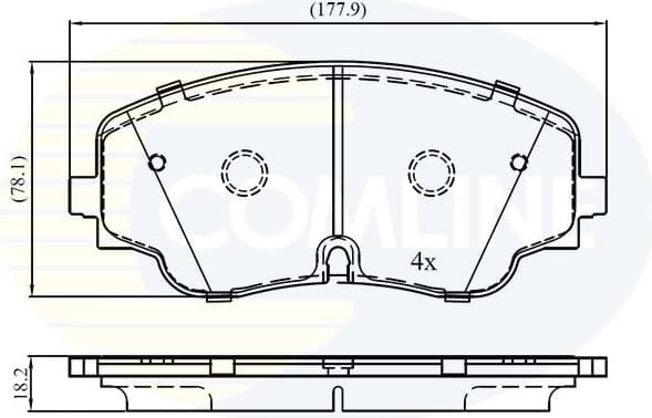 Brake pads front CBP23425
