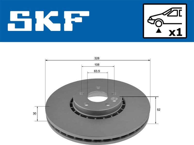 Brake Disc VKBD80128V1 - image 2