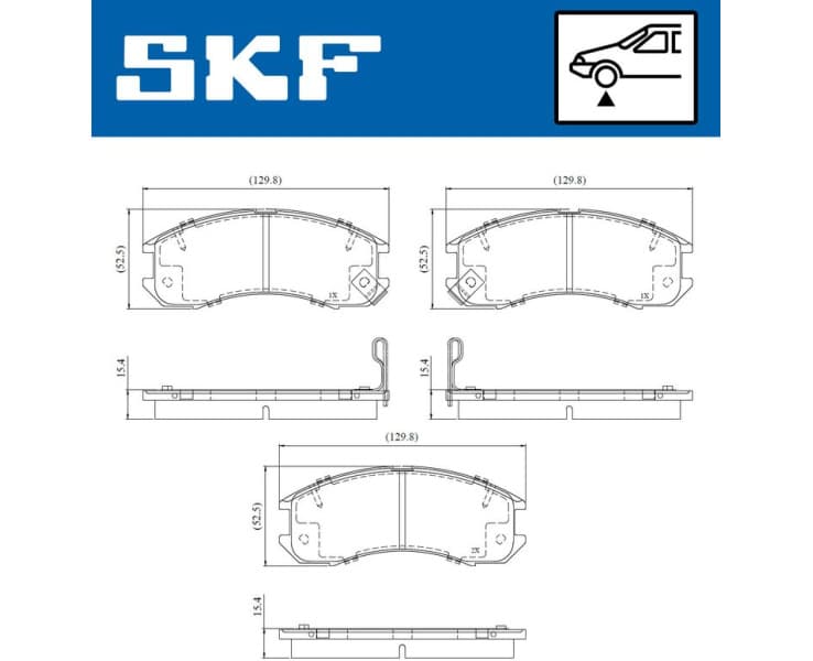 Brake Pad Set, disc brake VKBP81108A - image 2