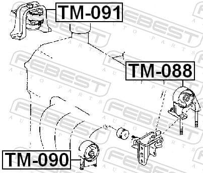 Mounting, engine TM-091 - image 2