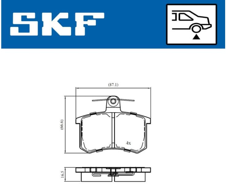 Brake Pad Set, disc brake VKBP90725 - image 2