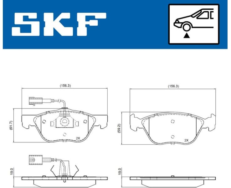 Brake Pad Set, disc brake VKBP81049E - image 2
