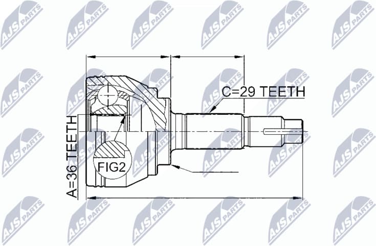 CV joint outer NPZ-NS-078