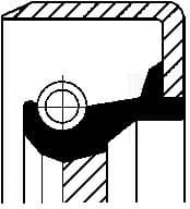 Shaft Seal, crankshaft 12011279B - image 2