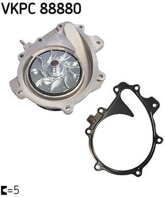 Water Pump, engine cooling VKPC88880 - image 2