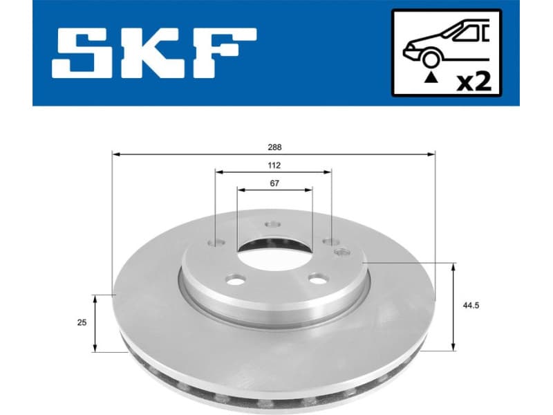 Brake Disc VKBD80062V2 - image 2
