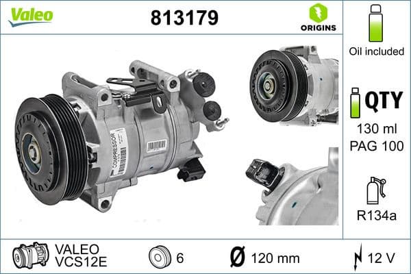 Compressor, air conditioning VALEO ORIGINS NEW OE TECHNOLOGY 813179 - image 4