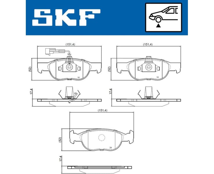 Brake Pad Set, disc brake VKBP80777E - image 2
