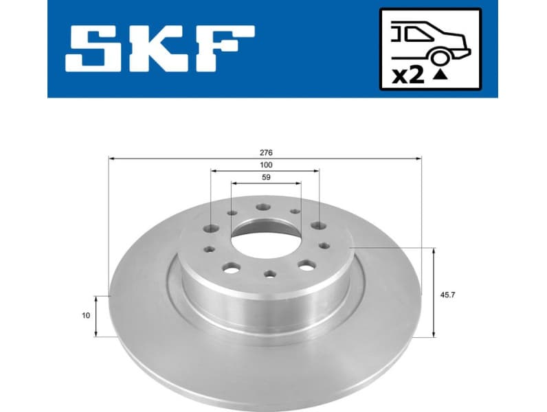 Brake Disc VKBD90193S2 - image 2