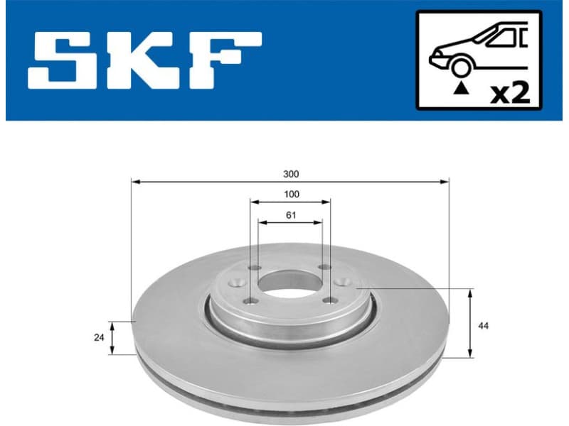Brake Disc VKBD80173V2 - image 2