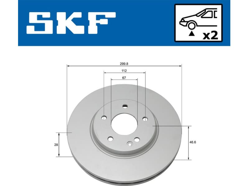 Brake Disc VKBD80104V2 - image 2