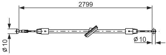 Cable Pull, parking brake 1 987 477 197 - image 5