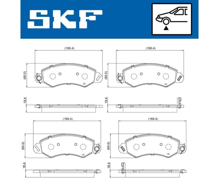 Brake Pad Set, disc brake VKBP80807A - image 2