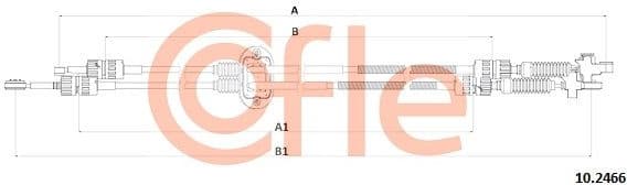 Cable Pull, manual transmission 92.10.2466
