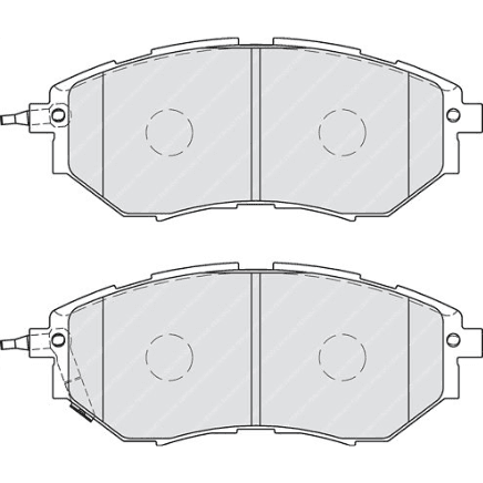 Brake pads front, Top Quality FDB1984