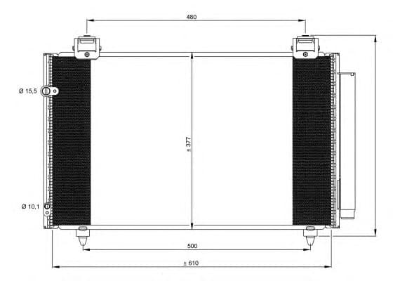 Condenser, air conditioning EASY FIT 35861