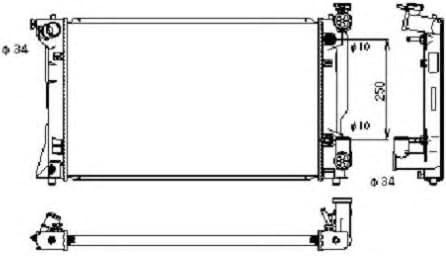 Radiator, engine cooling 53395