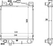 Radiator, engine cooling 53881