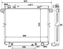 Radiator, engine cooling 53919
