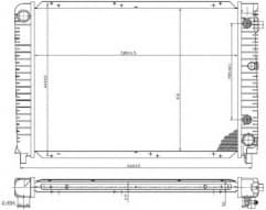 Radiator, engine cooling 53953