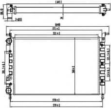 Radiator, engine cooling 58219