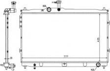Radiator, engine cooling 58419