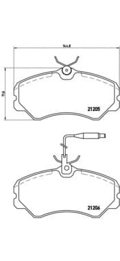 Brake Pad Set, disc brake PRIME LINE P23023
