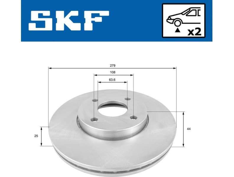 Brake Disc VKBD80271V2 - image 2