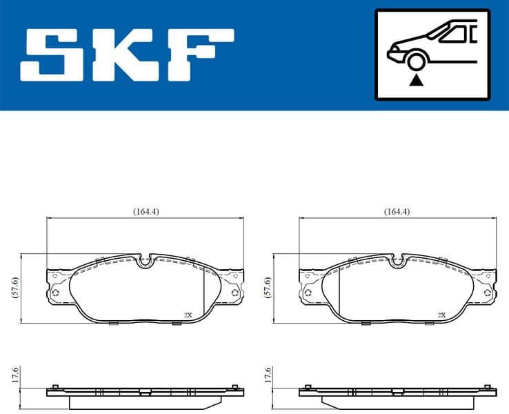 Brake Pad Set, disc brake VKBP80687 - image 2