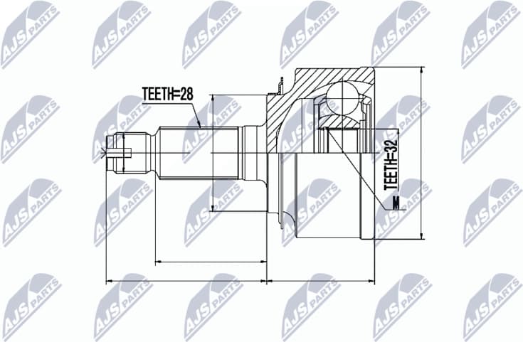 CV joint outer NPZ-HD-044