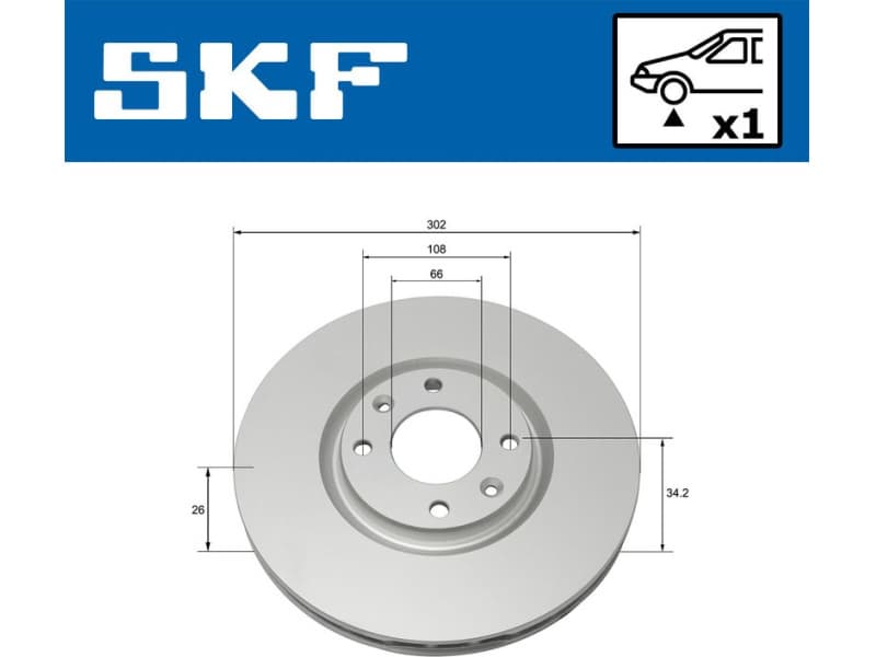 Brake Disc VKBD80086V1 - image 2