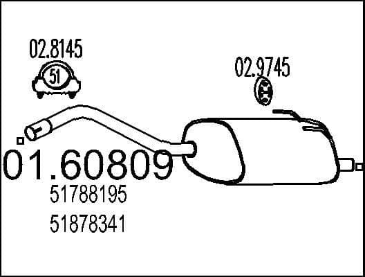 Rear Muffler 01.60809