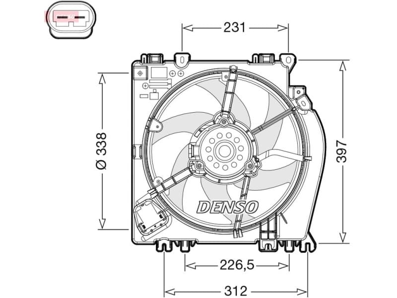 Fan, engine cooling DER46002