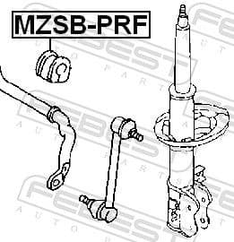 Mounting, stabiliser bar MZSB-PRF - image 2
