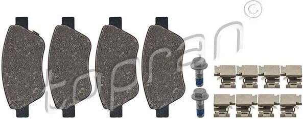 Brake Pad Set, disc brake 207 648